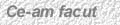ce-am facut